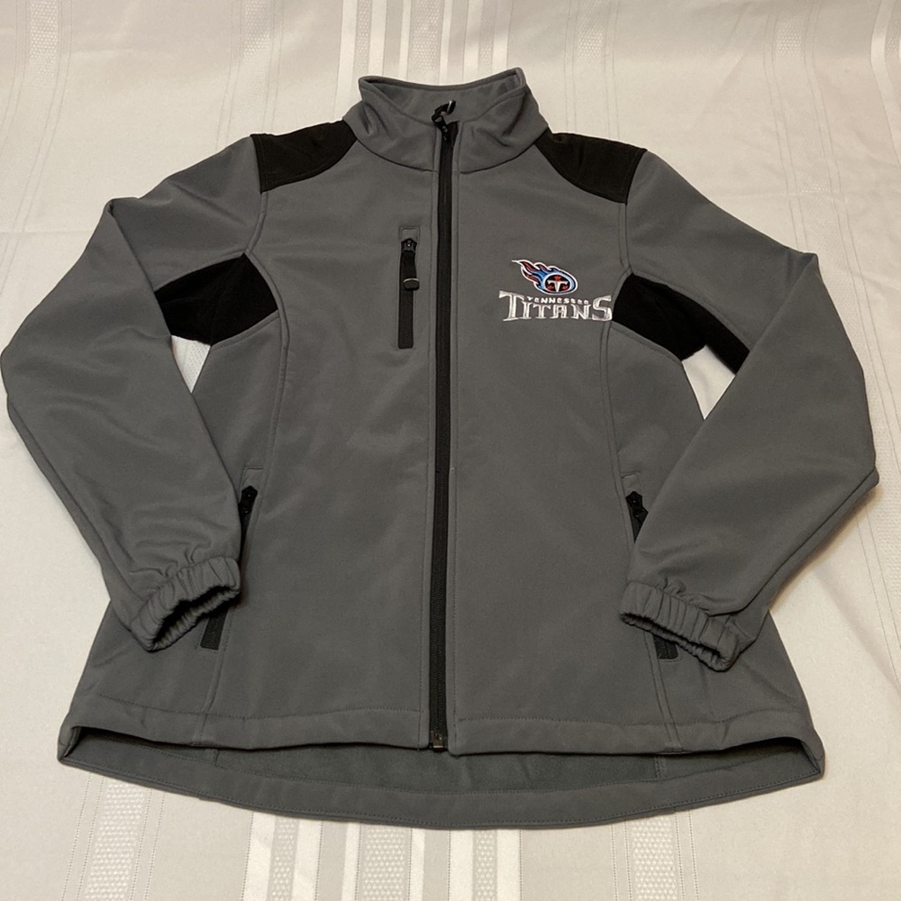 Tennessee Titans NFL Women’s Gray & Black Embroidered Jacket- Super Nice! size S